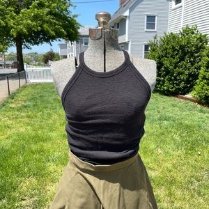 Madewell Time Off Tank Black High Neck XXS